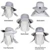 1Pcs Full Face Cover Fishing Hat Sun Cap Summer Hat Outdoor Anti UV Hiking Hat  Women Men