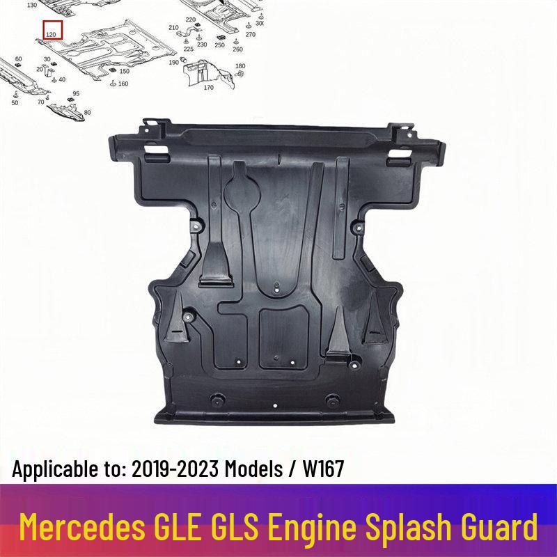 Compatible Underbody Guard for Mercedes GLS/GLE: Engine GLS450, GLE350 Front Bumper, W167 Chassis Engine Guard