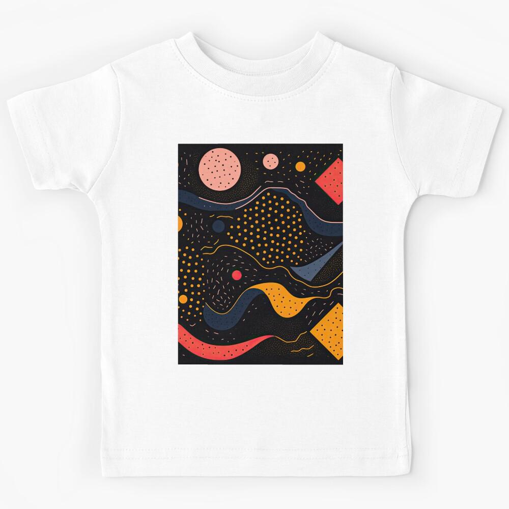 1980s Retro Vibes Dance Party Nostalgia Memphis Design Kids T-Shirt 120