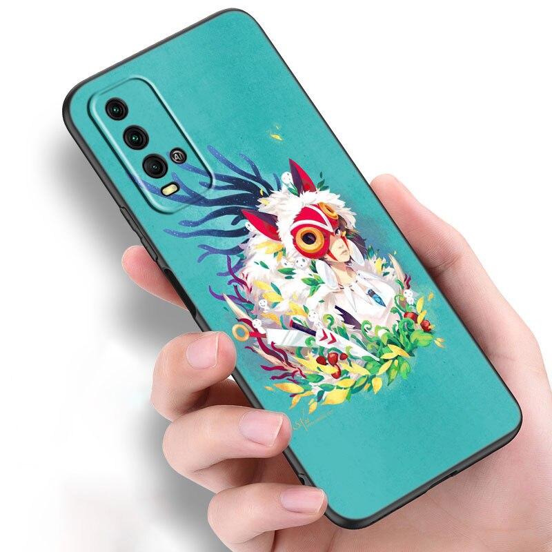 

Чехол для телефона с аниме-принцессой Мононоке для Xiaomi Redmi Note 10 9 Pro Max 10S 10T 9A 9C 9S 9T 8A 8T 8 7 Pro Мягкий черный чехол из ТПУ Redmi 8