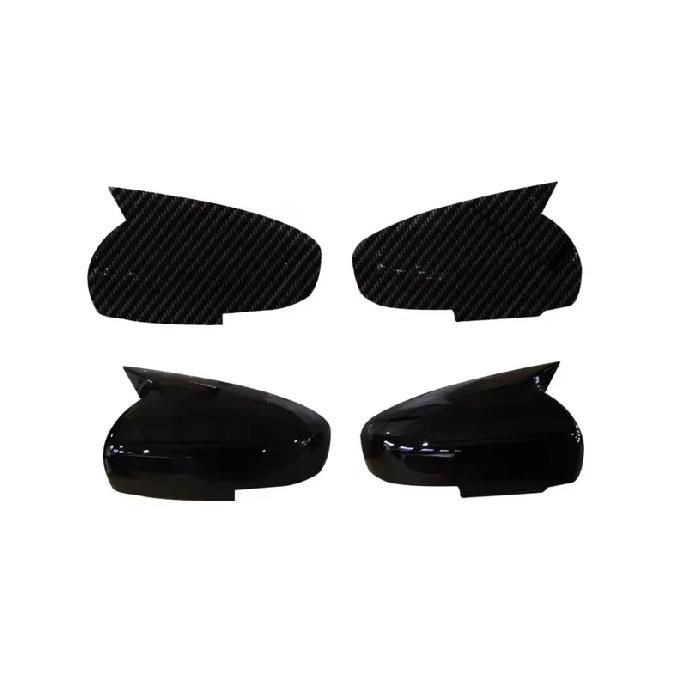 Car  Rearview Side Mirror Cover Fit For  Suzuki Swift 2018    - 2025   Wing Cap Rear View Case Trim Carbon Fiber