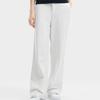New FILA Knitted Sweatpants Women's Steam White F11W421606FIV