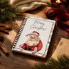 Shopping Card Management Book Highland Cow Christmas Organizer, Spiral Bound Storage Book, Durable Greeting Journal Coil Binding Portable Album