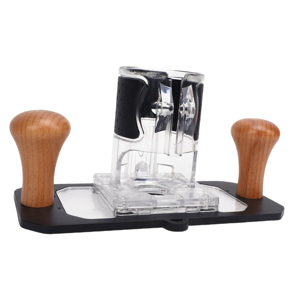 Woodworking Trimmer Router Base Multifunctional Carving Milling Base with Transparent Cover for Engraving Machines