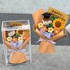 Graduation Flower Bouquets Teacher's Day Gifts Hand Knitted Sunflowers Mothers Day Gifts Crochet Flower Bouquet Party Decoration