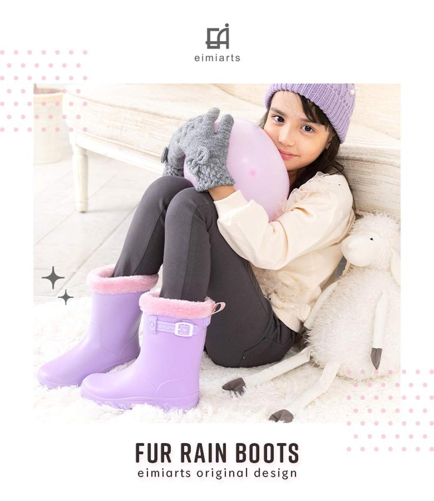 Snow boots for completely rain cold weather 24cm [Arisana] kids, girls, waterproof, waterproof, boots, boots, boots, lavender,