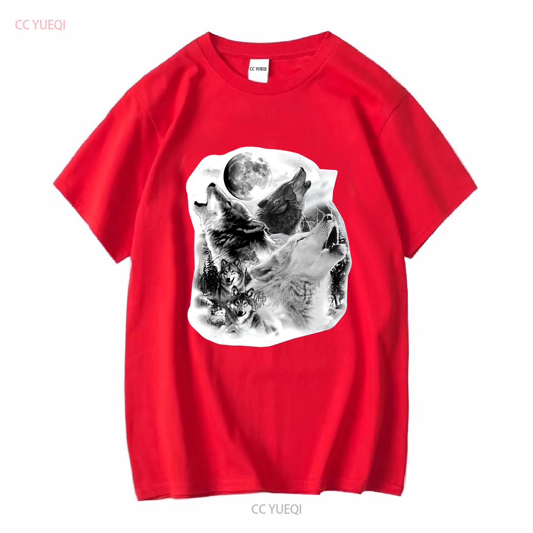 

Gravity Trading Mens Howling Wolf T Shirt Solar Color Changing long or short sleeves vintage Washed Comfortable S
