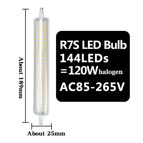 R7S J78 J118 Led Bulb Corn Lamp Dimmable 78mm 118mm 135mm 189mm Replace Halogen 25W 150W 500W Spotlight Floodlight AC220V 110V