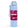 1PC Shiny Red Lips Lip Art Print 750ml Color Plastic Sports Water Bottle Leakproof Flip Straw Lid Suitable for Sports Office Home Use