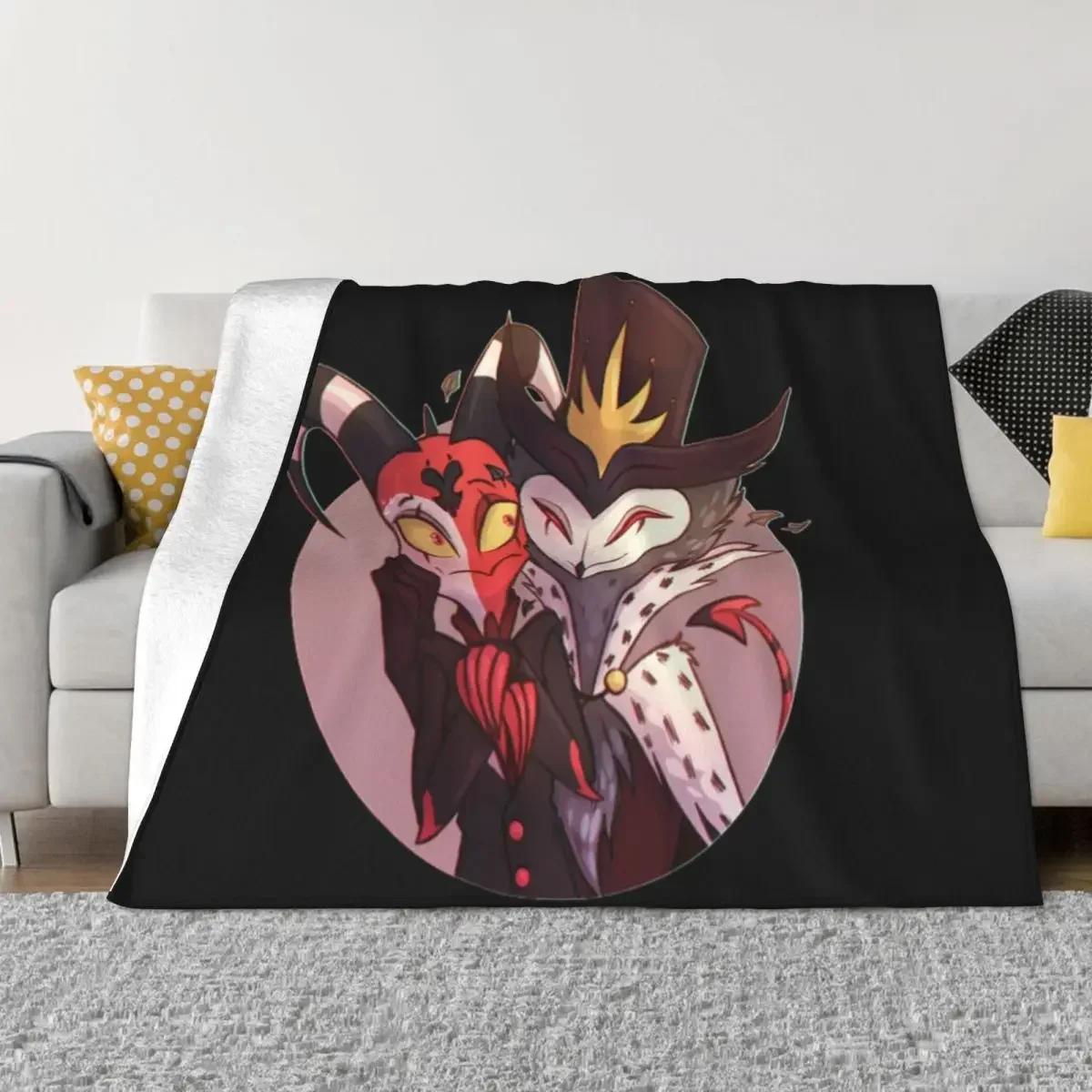 

Helluva Boss Blitzo Blitzo Stolas плюшевое одеяло анимация модные пледы для кровати дивана дивана 200x150 см ковер кусок 30x40in