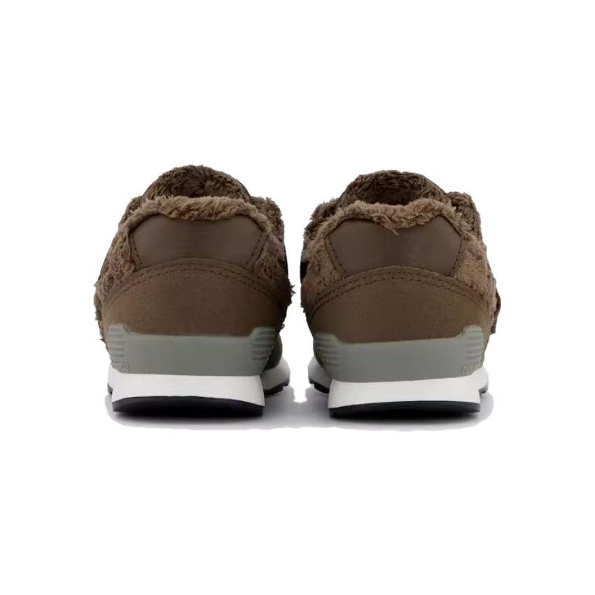 New Balance Nb 996 Soft Sole Comfortable Fleece Warm Velcro Low Top Walking Shoes Baby Shoes Brown IZ996FB3