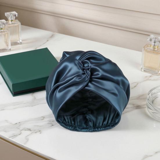 Damen Satin Haarnetz für die Nacht Verstellbar Elastisch Seidenzöpfe Langes Lockiges Haar Wickel Einfarbige Atmungsaktive Haarpflege Nachtmütze