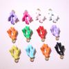 20pcs 16x10x5mm 3D Enamel Coral Charms Pendant Alloy Metal DIY Jewelry Making Accessories for Bracelet Earrings Necklace