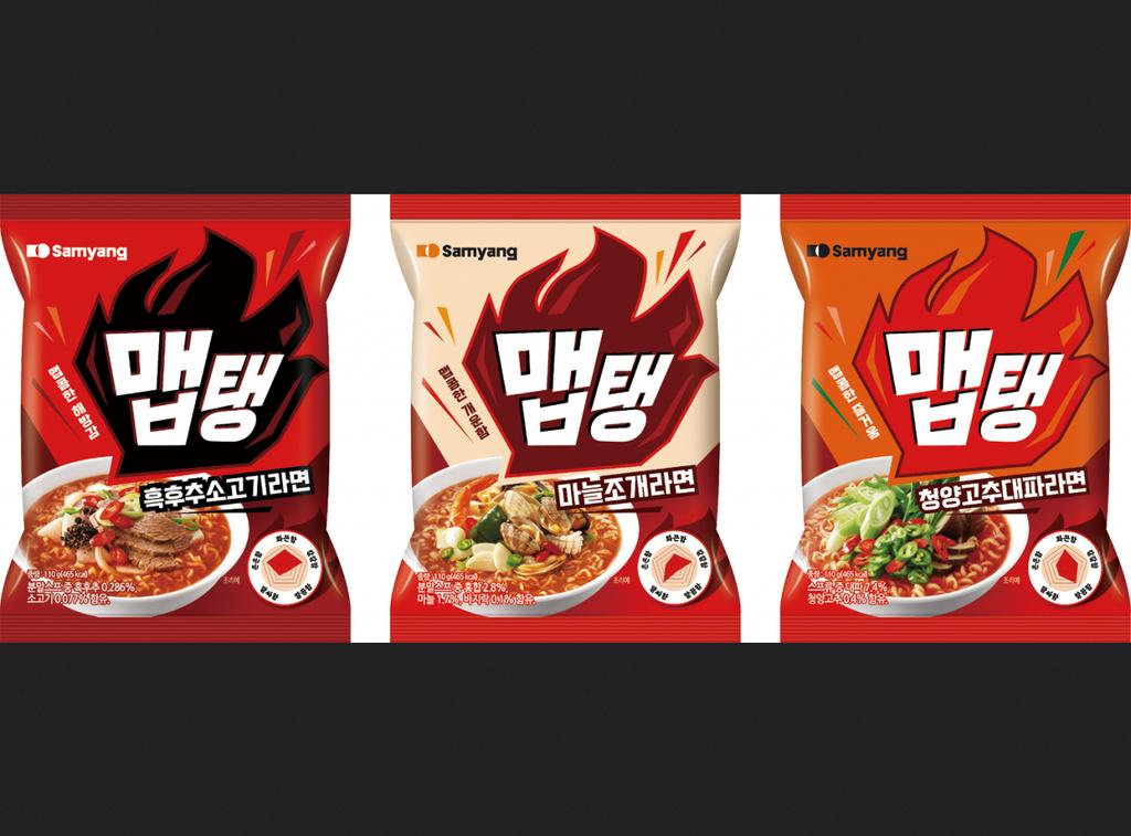 Samyang NEW Spicy Ramen MEPTAENG 3 Types In Cup / Bag / Korean Noodle, Kfood, Authentic Korean Food