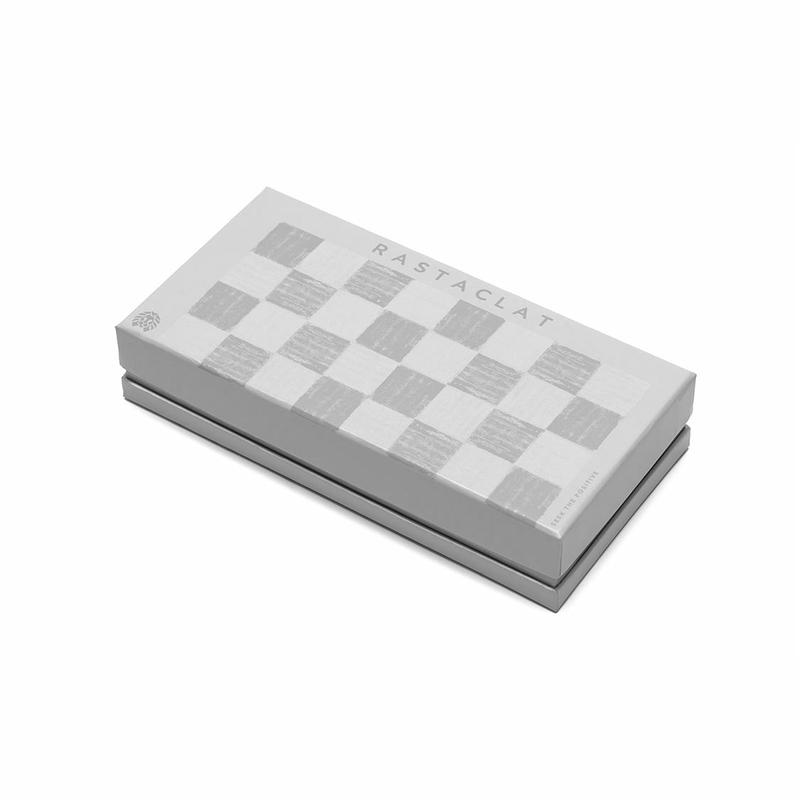 Rastaclat Little Lion Edition Fun Classic Mini Alloy Little Lion Bracelet Same Style for Couples Checkerboard limited gray girls model 21400156 F