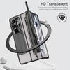 For Samsung Galaxy Z Fold6 5G Kickstand Phone Case PC Folding Cover with Tempered Glass Film+Stylus Pen
