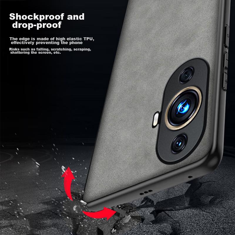 Phone Case for Huawei Nova 11 And Nova 12 Active Edition, Full Lens Protection, Silicone Soft Edge, Shockproof, Ultra-Thin, Quiet Black