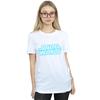 Star Wars Womens/Ladies Neon Sign Logo Cotton Boyfriend T-Shirt