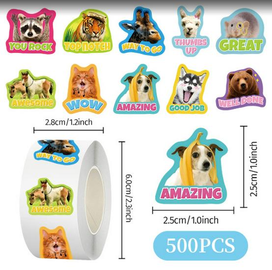 100 Cute Cartoon Animal Graffiti Stickers - Waterproof, DIY for Suitcases & Phone Cases