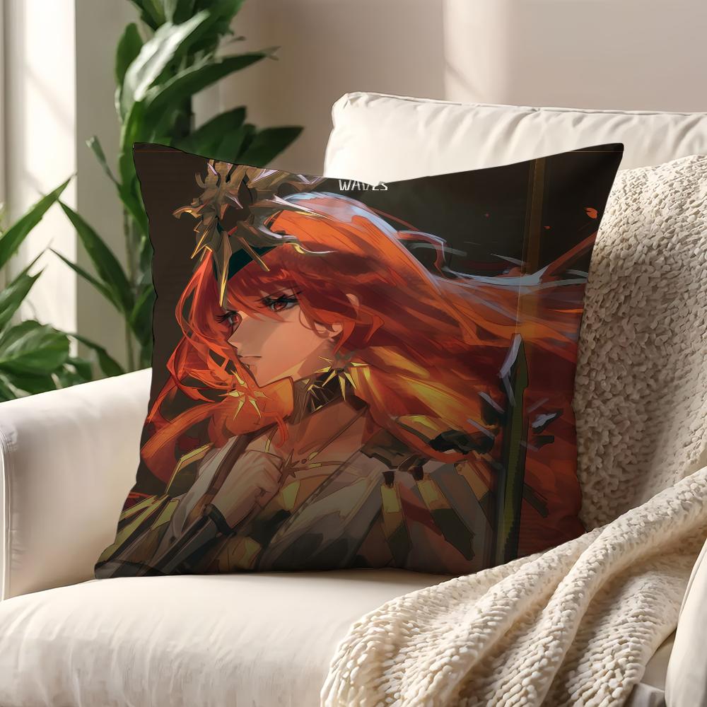 Game AUGUSTA Wuthering Wave cushion cover Pillow Cover Decoration Room Home Sofa living Office Car Nordic Simplicity