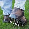 Lawn Aerator Spike Shoes, Heavy Duty Grass Soil Aeration Sandals With Adjustable Straps, Spiked Shoes For Lawn Oxygenation & Epoxy Floor Paint