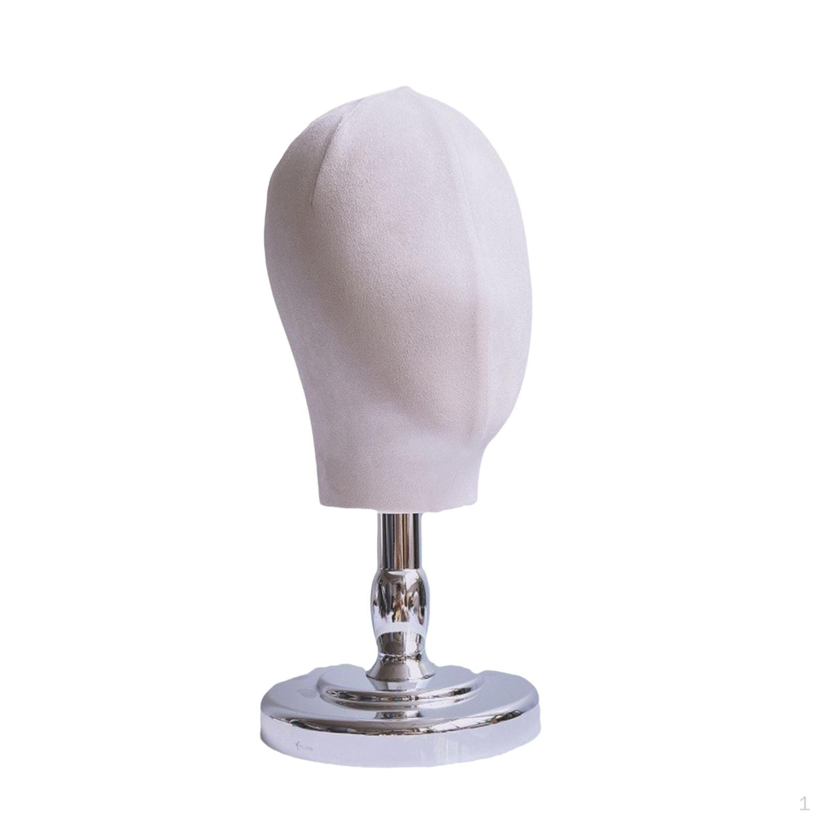 

Wig Display Head Stand Hat Holder Multifunctional Gifts Mannequin for silvery short base бежевий