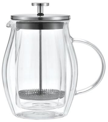 Zaparzacz Do Kawy/herbaty 0,60L French Press Srebrny KLAUSBERG KB-7683