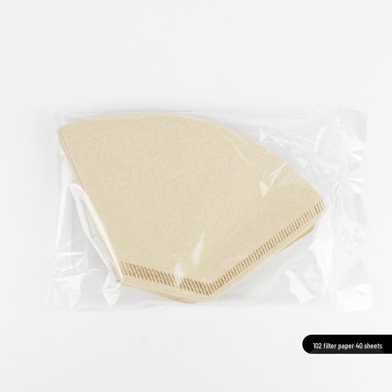 

Unbleached Fan-Shaped Coffee Filter Bags for 2-4 Servings - Thickened, Solid Color