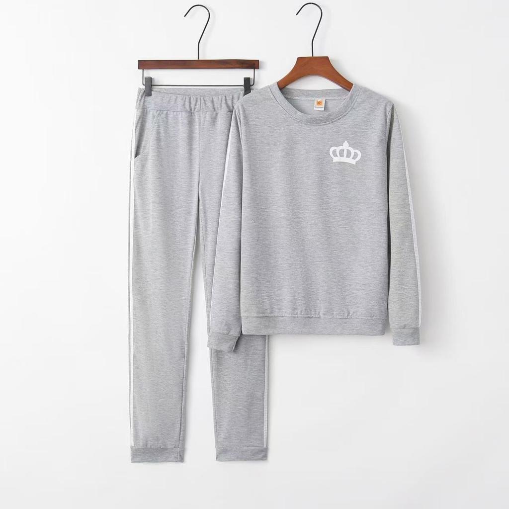 Outdooor Casual Dres Bluzy Sweter z polaru + Elastyczne spodnie sportowe Damskie sportowe kombinezony do joggingu z okrągłym dekoltem