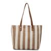 Summer New Hand Carry Striped Tote Bag Casual Portable Large Capacity Niche Design Versatile Tote Bag Women