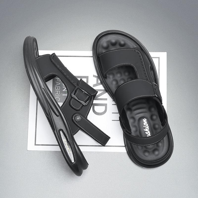 

Сандалии мужские летние мужские нескользящие повседневные кожаные туфли спортивные для вождения деловые тапочки мужская обувь пляжная 44