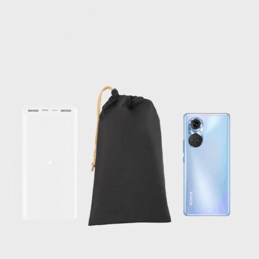 PU Leather Phone Storage bag Large Capacity Headphone Case Pouch Power Bank Case  Card Holder Bag
