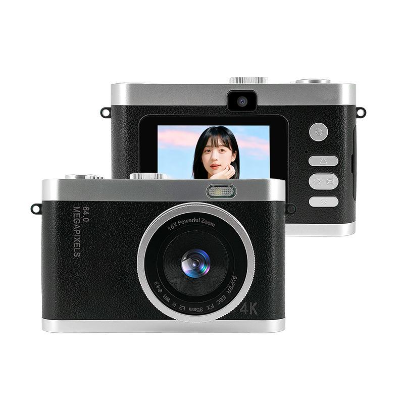 4K HD Mini Digital Camera with Optical Zoom for Students