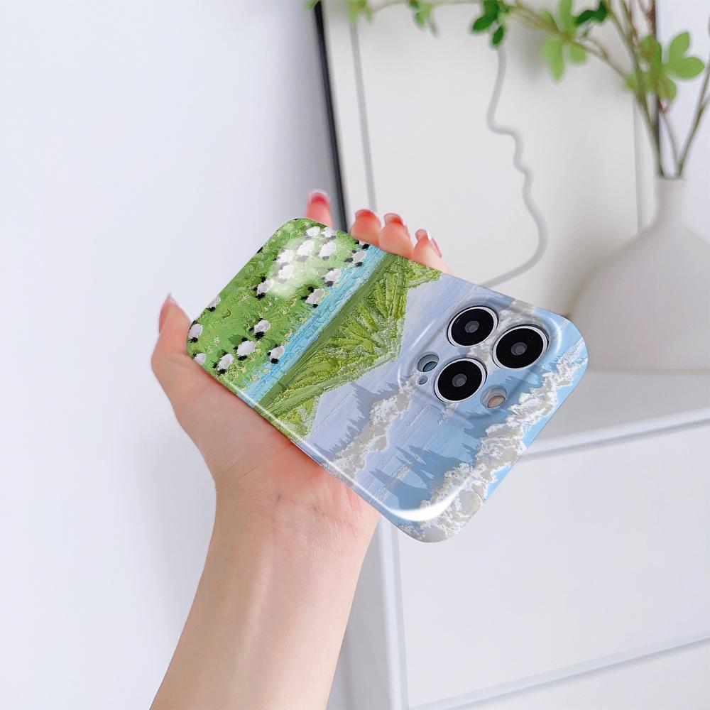 All-inclusive Film Handyhülle Cartoon Mode Design Hartschale Vollständige Abdeckung Kameraschutzhülle für iPhone Huawei Honor Vivo Google