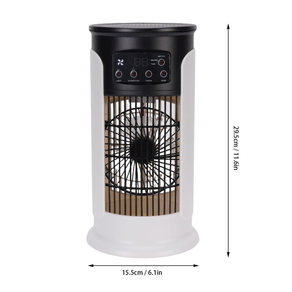 3 in 1 Evaporative Air Cooler USB Portable Air Conditioner 300ml Quiet Personal Cooling Fan Water Tank  with Timer for Home