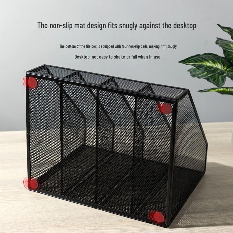 Deli 78986 Metalowy organizer na dokumenty z siatki