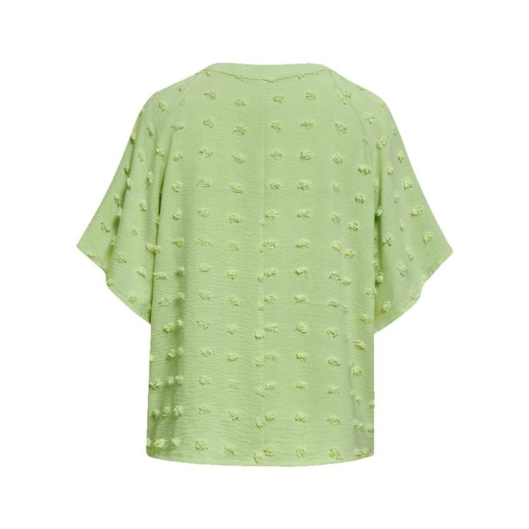 Women Casual Loose V-Neck Pullover Top Solid Color Blouse Half Sleeve Shirt Spring Summer S-XL