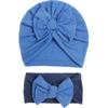 Summer New Baby Jacquard Hat Headband Set, Bow Headband Combination, Girl Cute Hat
