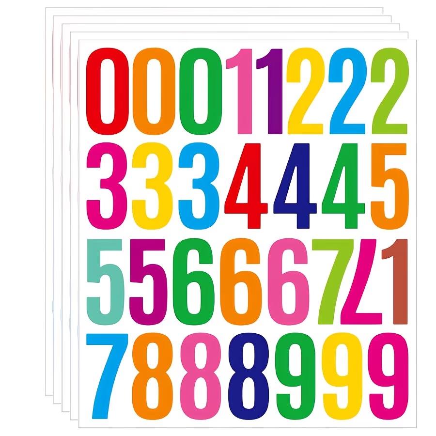 

5 Sheets Reflective Mailbox Numbers Stickers, 2 Inch Number Sticker, Address Numbers for Mailbox, House, Door, Cars, Crafts