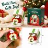 Christmas Building Set for Kids, Holiday Toy Bricks with Festive Colors, Creative DIY Building Kit, Fun Party and Stocking Stuffer