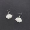 1 Pair Hook Earrings Cartoon Cloud Lovely Candy Color Dangle Earrings for Daily Wear