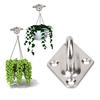 4Pcs 304 Stainless Steel Ceiling Wall Mount Hook Heavy Duty Anchor Eye Plate For Boat Yoga Swings Hammocks