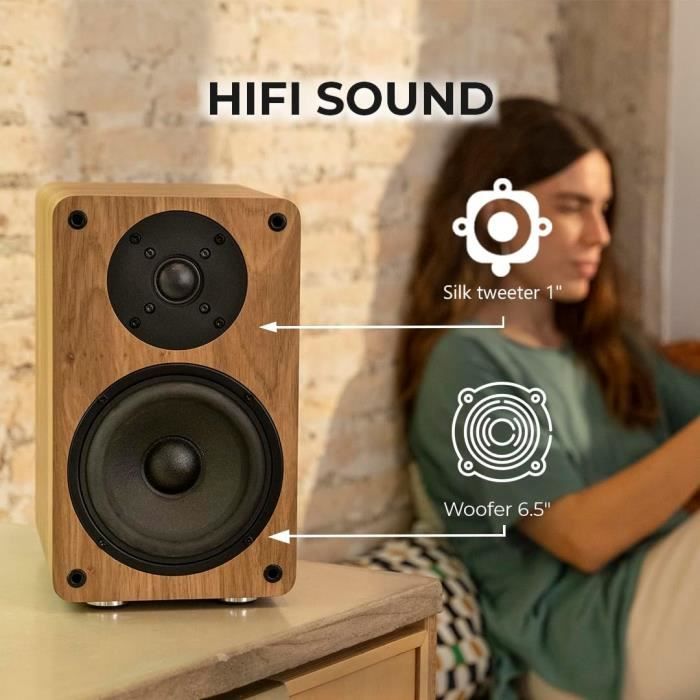 Enceintes monitoring actives - vulkkano - a5 arc - woofer 5.25 - bluetooth 5.0 - hdmi arc