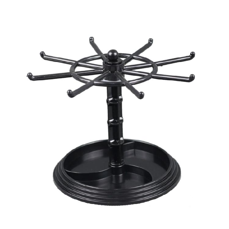 Jewelry Rotating Display Holder Organizer Necklace Keychain Stand Rack Hook