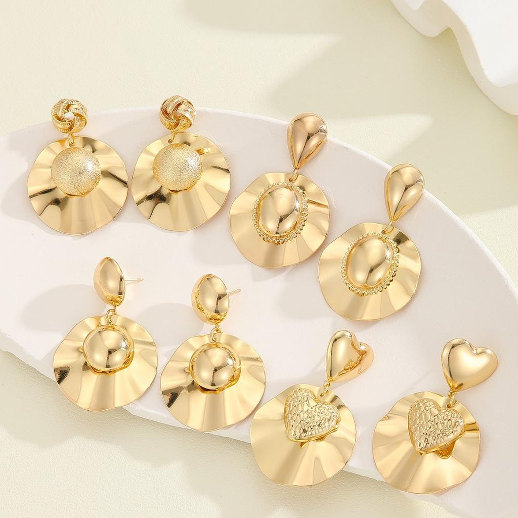 Exaggerated Earrings, High-end Earrings, Fashionable Style Glossy Earrings, Ins Jewelry