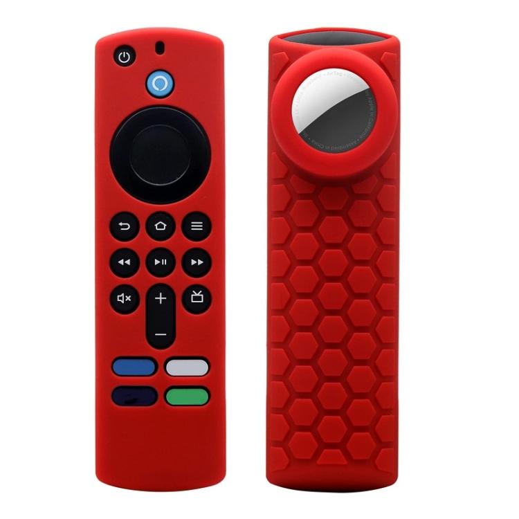 2pcs Remote Control Case For Amazon Fire TV Stick 2021 ALEXA 3rd Gen With Airtag Holder