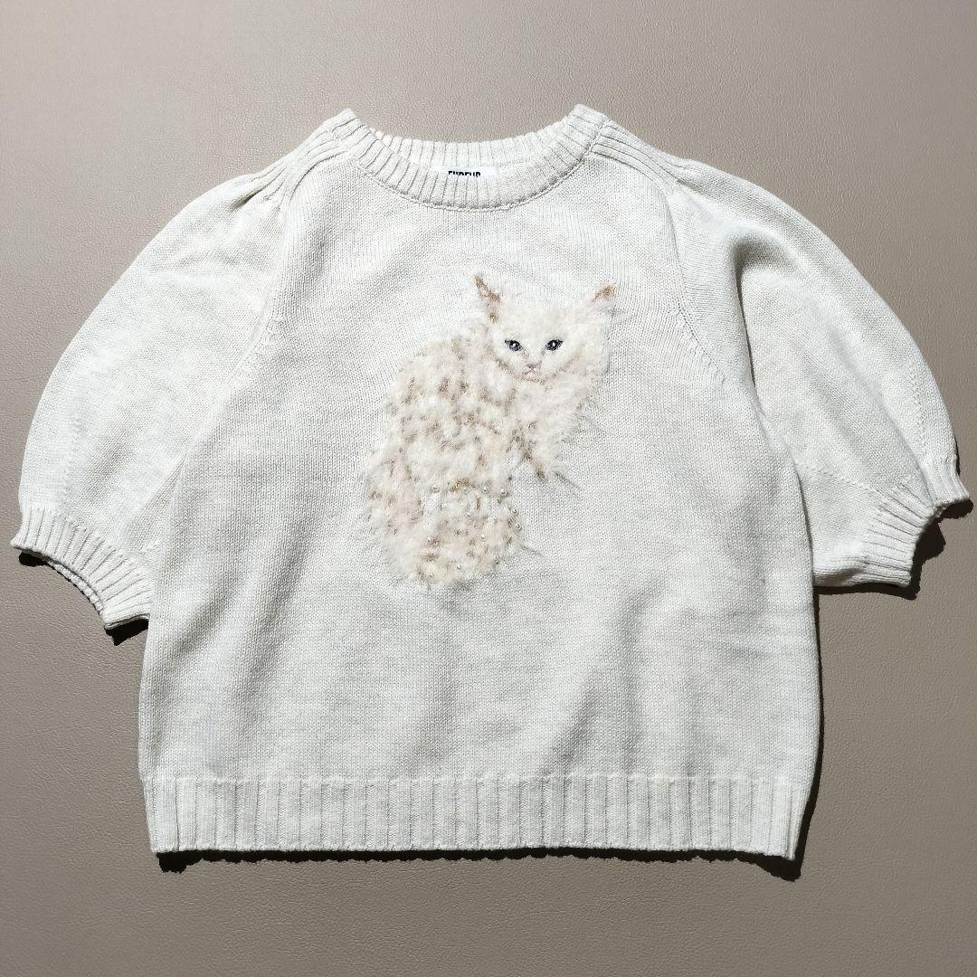 

[Б/У] Отличное состояние коллаборация FURFUR Ru жаккардовый трикотажный кот