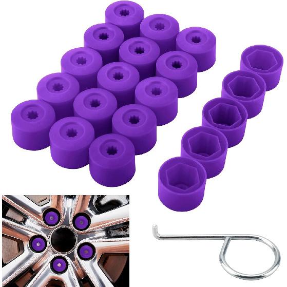 20Pcs Car Wheel Lug Nut Covers,17mm Tire Bolt Caps with Removal Tool,Lug Nut Cover Compatible with VW Jetta Beetle Passat Golf GTI CC,Replaces for