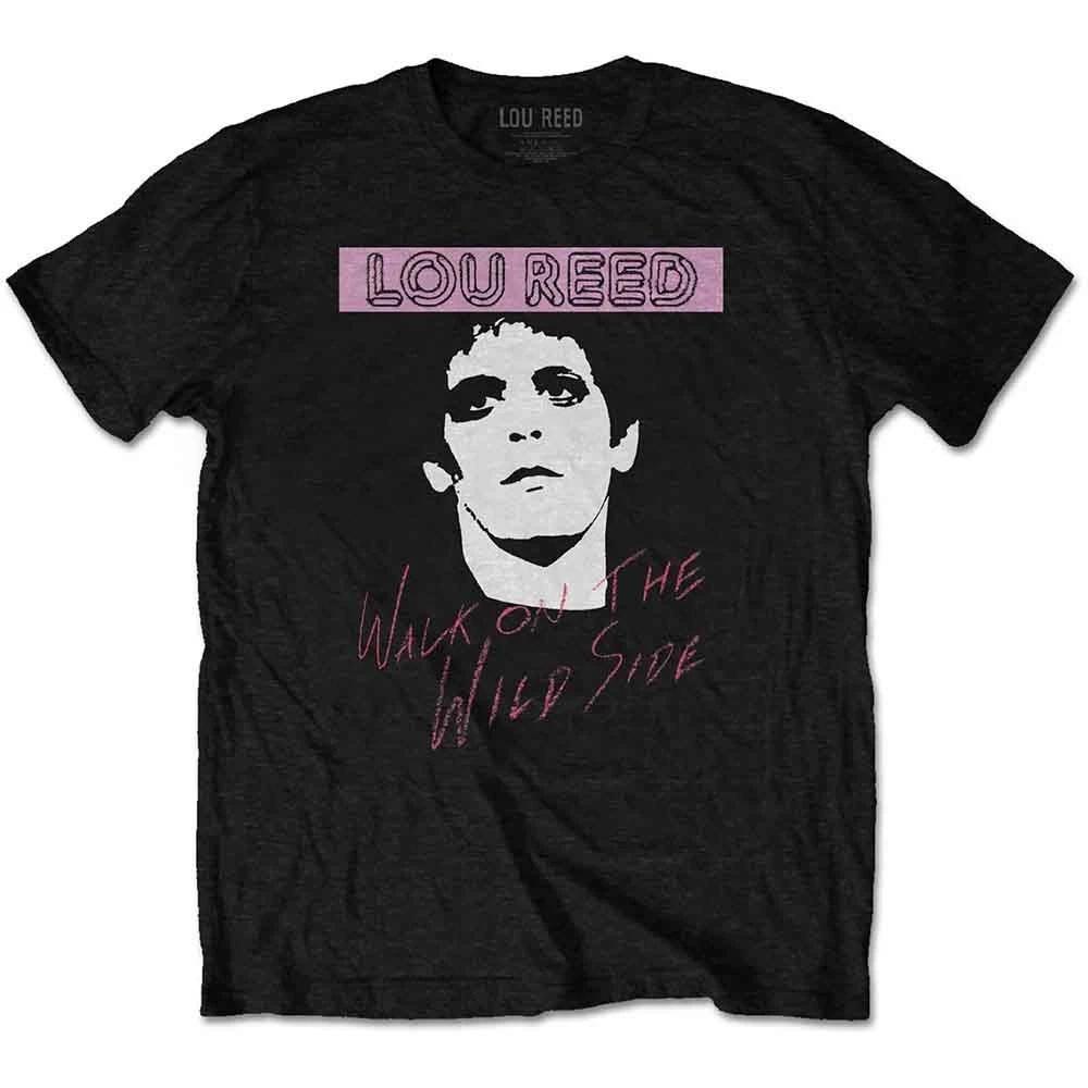Lou Reed Walk On The Wild Side T-Shirt Black New XL