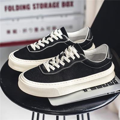 Buitensporten Heren Canvas Mode Dikke Zool Herenschoenen Casual Naaien Hardloopsneakers Hoogteverhogende Fitness Platform Schoen